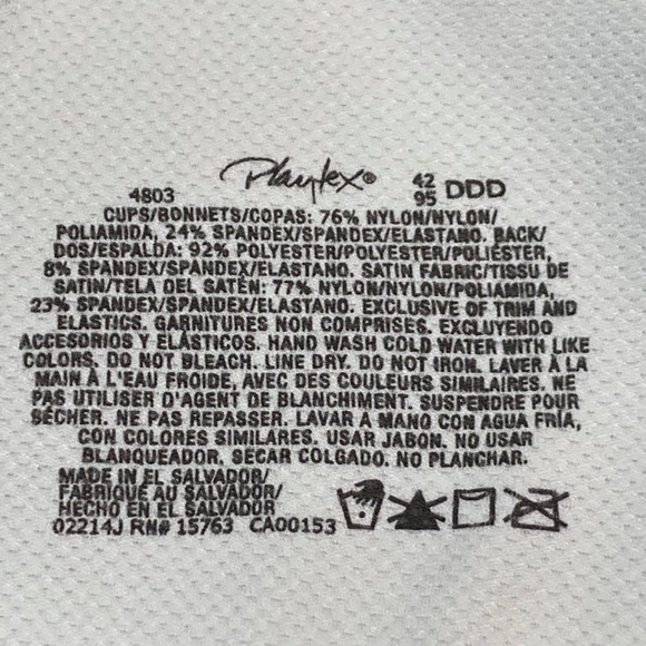 Playtex white bra 42DDD - Picture 8 of 8